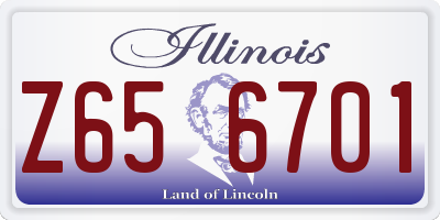 IL license plate Z656701