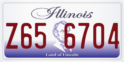 IL license plate Z656704