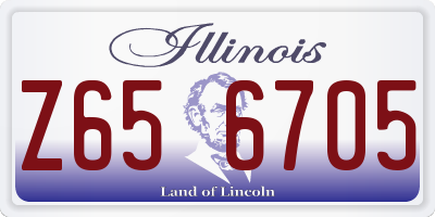 IL license plate Z656705