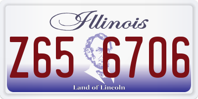 IL license plate Z656706