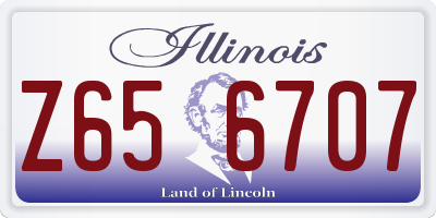 IL license plate Z656707
