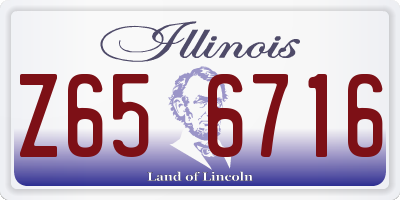 IL license plate Z656716