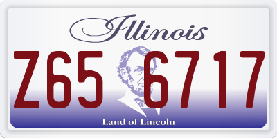 IL license plate Z656717
