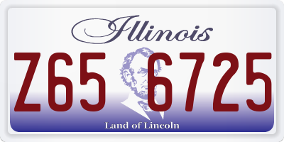 IL license plate Z656725