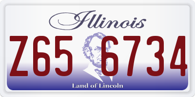 IL license plate Z656734