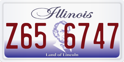 IL license plate Z656747