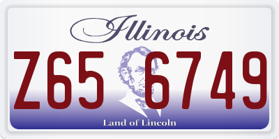 IL license plate Z656749