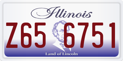 IL license plate Z656751