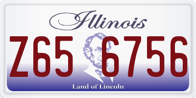 IL license plate Z656756