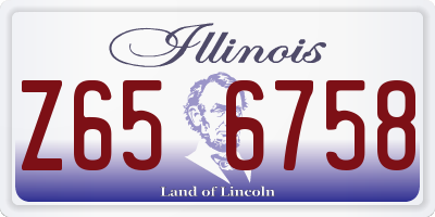 IL license plate Z656758