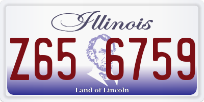 IL license plate Z656759