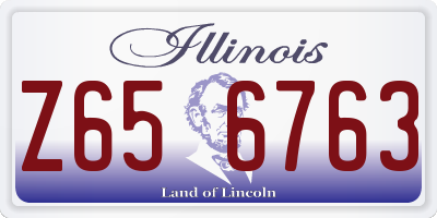 IL license plate Z656763