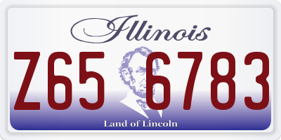 IL license plate Z656783
