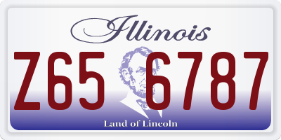 IL license plate Z656787