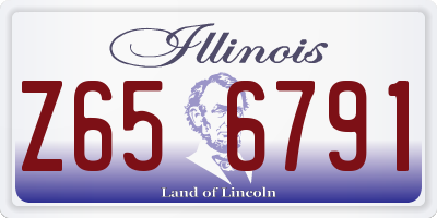 IL license plate Z656791