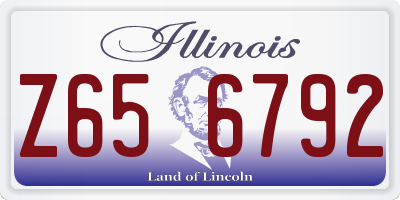 IL license plate Z656792