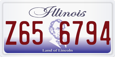 IL license plate Z656794