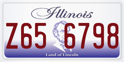 IL license plate Z656798