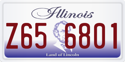 IL license plate Z656801