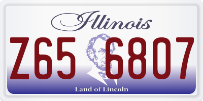 IL license plate Z656807