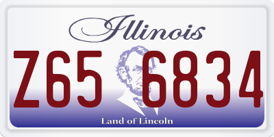 IL license plate Z656834