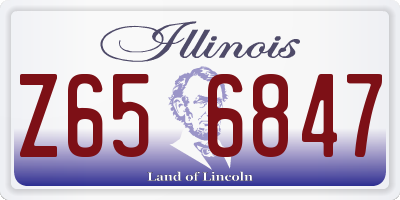 IL license plate Z656847