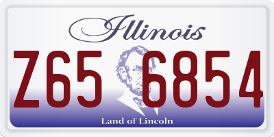 IL license plate Z656854