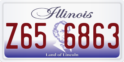 IL license plate Z656863