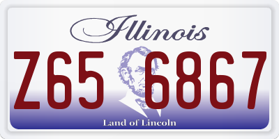 IL license plate Z656867