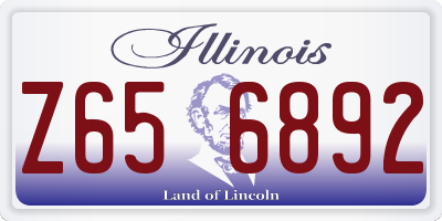 IL license plate Z656892