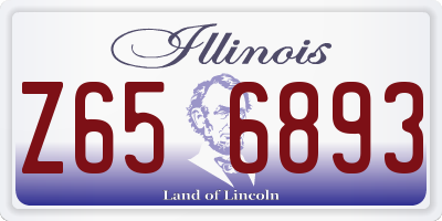 IL license plate Z656893