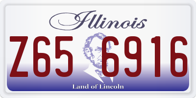 IL license plate Z656916