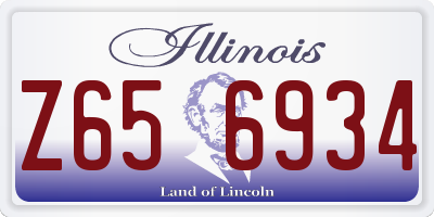 IL license plate Z656934