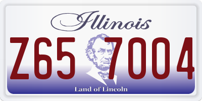 IL license plate Z657004