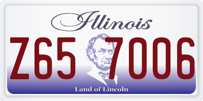 IL license plate Z657006