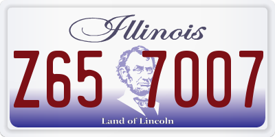 IL license plate Z657007