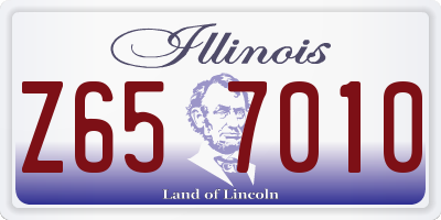 IL license plate Z657010