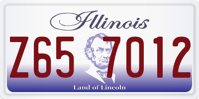 IL license plate Z657012