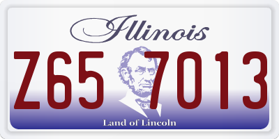IL license plate Z657013