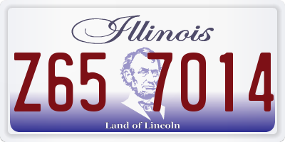 IL license plate Z657014