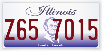 IL license plate Z657015