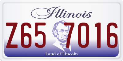 IL license plate Z657016