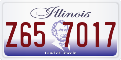 IL license plate Z657017