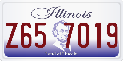 IL license plate Z657019