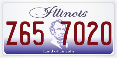 IL license plate Z657020