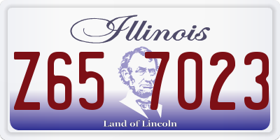 IL license plate Z657023
