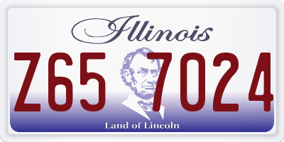 IL license plate Z657024