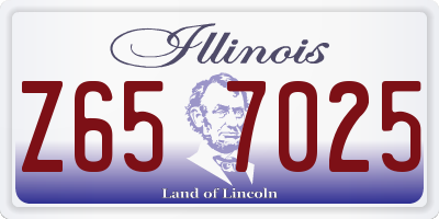IL license plate Z657025