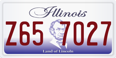 IL license plate Z657027