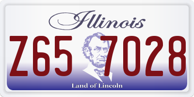 IL license plate Z657028